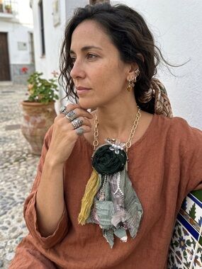 Handmade coin purse necklace